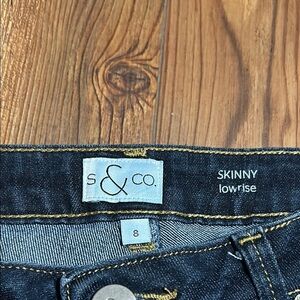 S & Co. Skinny Low Rise Jeans
